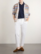Paul Smith - Striped Cotton-Jersey Polo Shirt - Blue