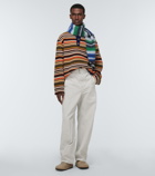 The Elder Statesman - Striped cashmere polo sweater
