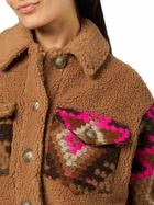 MC2 Saint Barth Woman Sherpa Overshirt With Ethnic Print