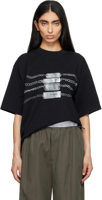 Photo: Alexander Wang Black Oversized Graphic T-shirt