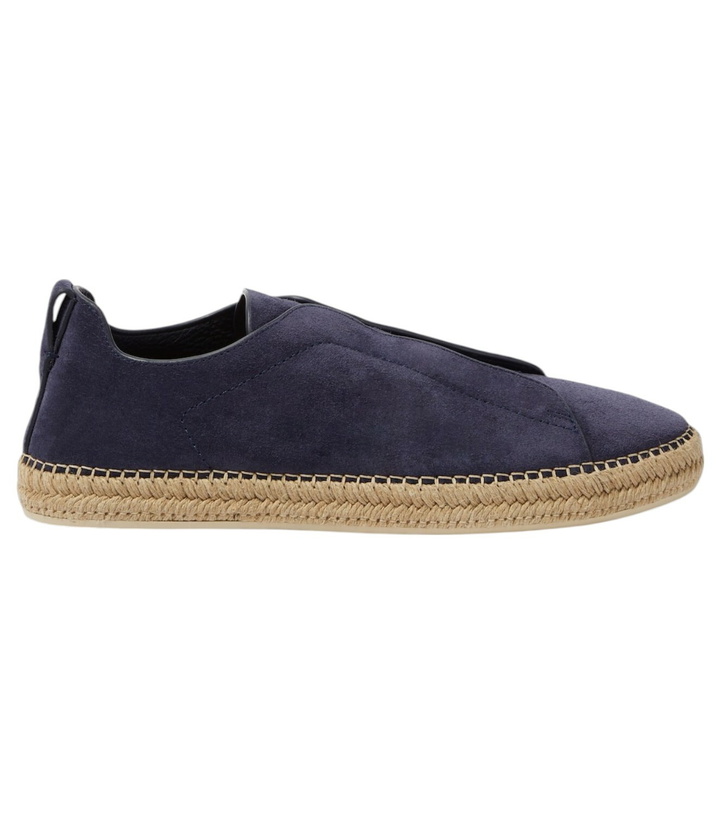 Photo: Zegna Triple Stitch suede espadrilles