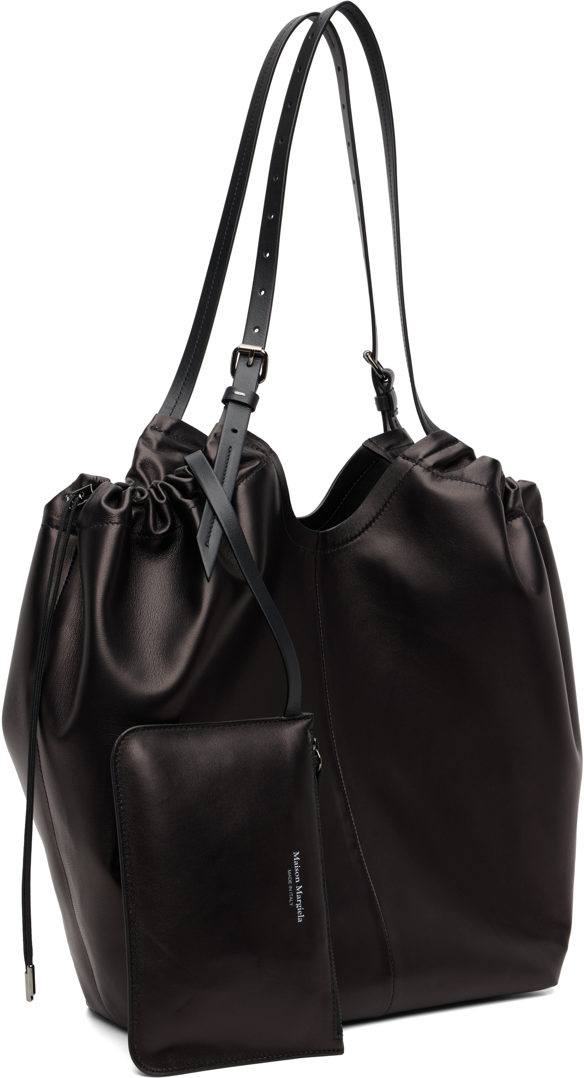 Maison Margiela Black Drawstring Tote