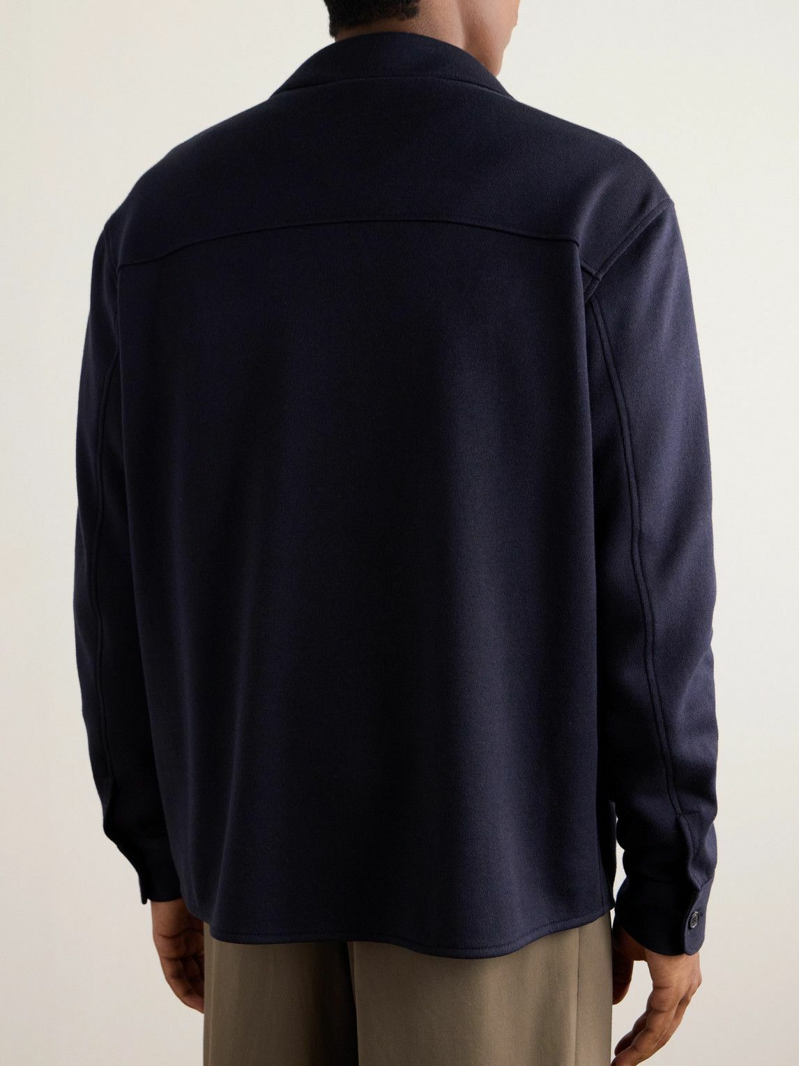 Loro Piana - Whitney Cotton, Silk and Cashmere-Blend Shirt Jacket - Blue