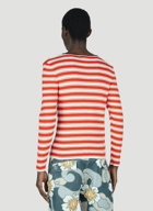 ERL - Striped Long Sleeve Top in Red