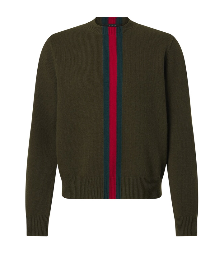 Photo: Gucci Web Stripe wool sweater