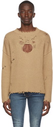 Dsquared2 Taupe Cotton Sweater