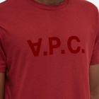 A.P.C. Men's VPC Logo T-Shirt in Burgundy