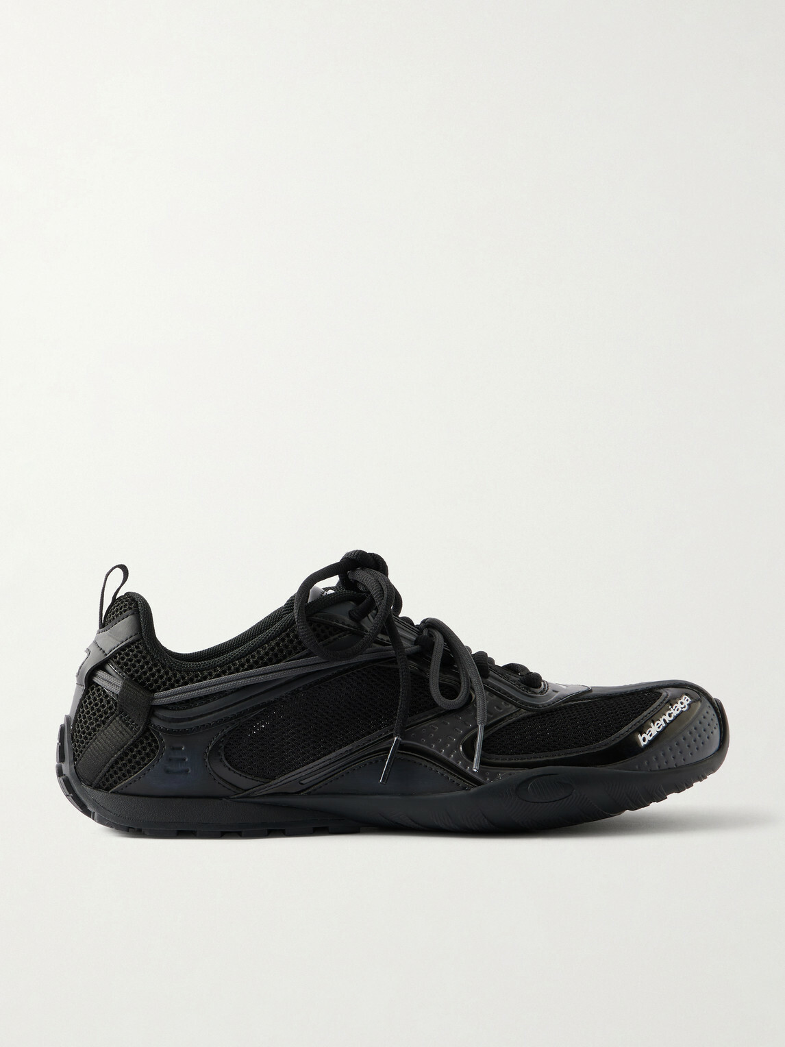 Balenciaga - Radar Leather-Trimmed Mesh Sneakers - Black
