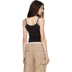 Raimundo Langlois Black Henley Camisole
