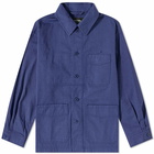 FrizmWORKS Men's French Work Jacket in Deep Blue