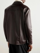 Loro Piana - Bruno Leather Overshirt - Brown