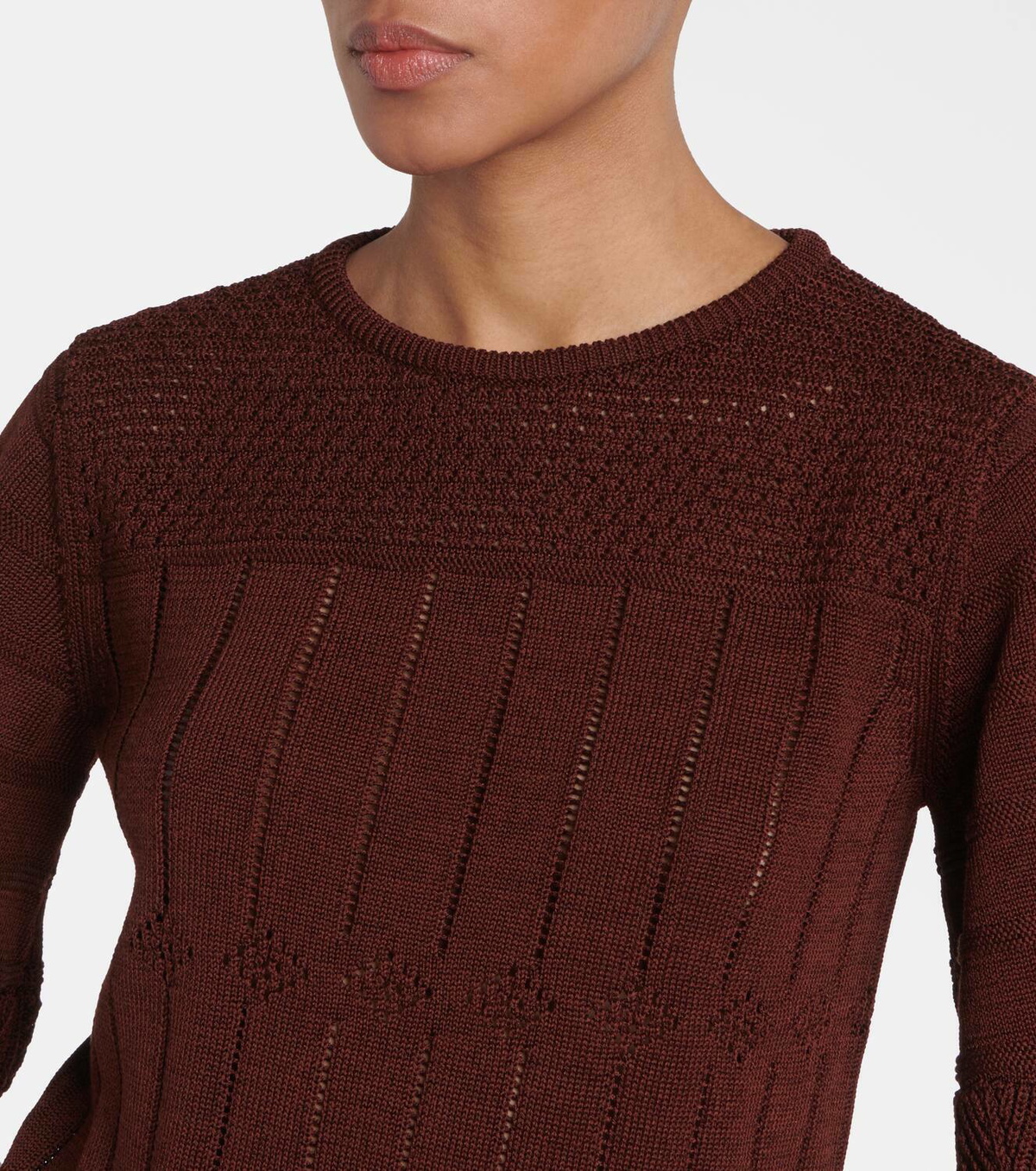 Eres Rêverie open-knit cotton-blend top