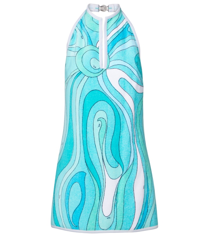 Photo: Pucci Iride halterneck cotton terry minidress