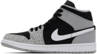 Nike Jordan Black & Gray Air Jordan 1 Mid Sneakers