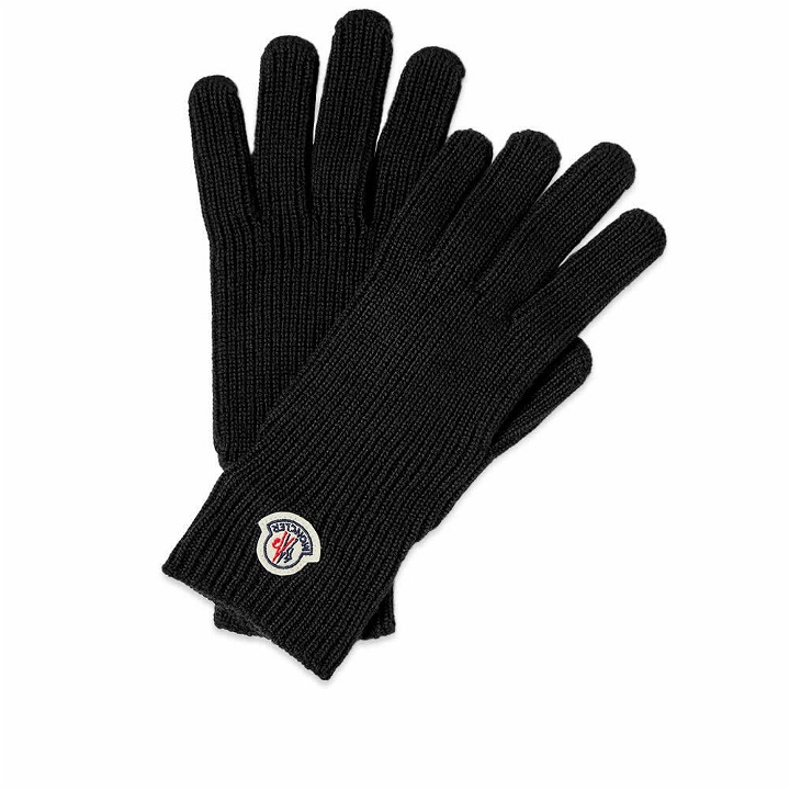 Photo: Moncler Men's Logo Gloves in Black