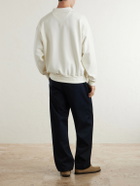 Polo Ralph Lauren - Wimbledon Logo-Embroidered Cotton Sweatshirt - White