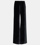 Galvan Pat velvet leggings