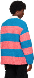 Members of the Rage Blue & Pink Cozy Rugby Long Sleeve Polo