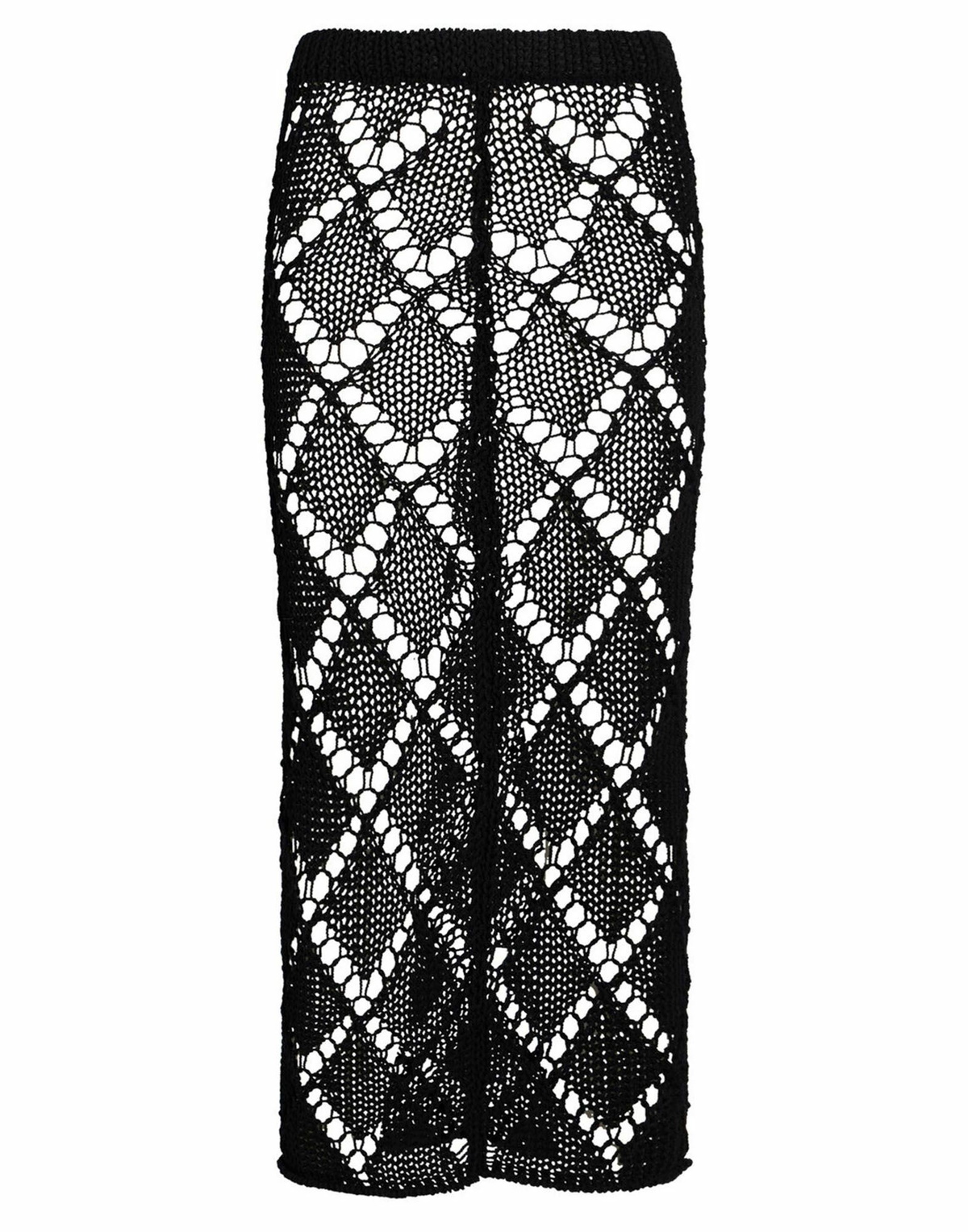 Jucca Womens Maxi skirt in Black