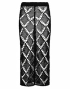 Jucca Womens Maxi skirt in Black
