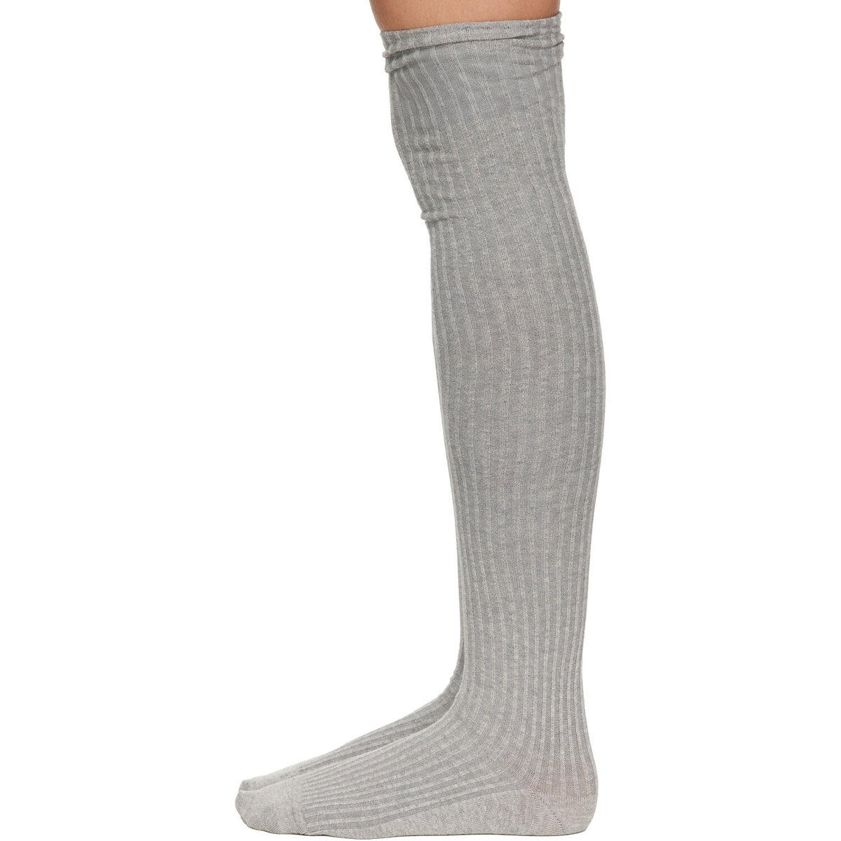 Baserange Gray Overknee Socks
