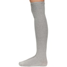 Baserange Gray Overknee Socks