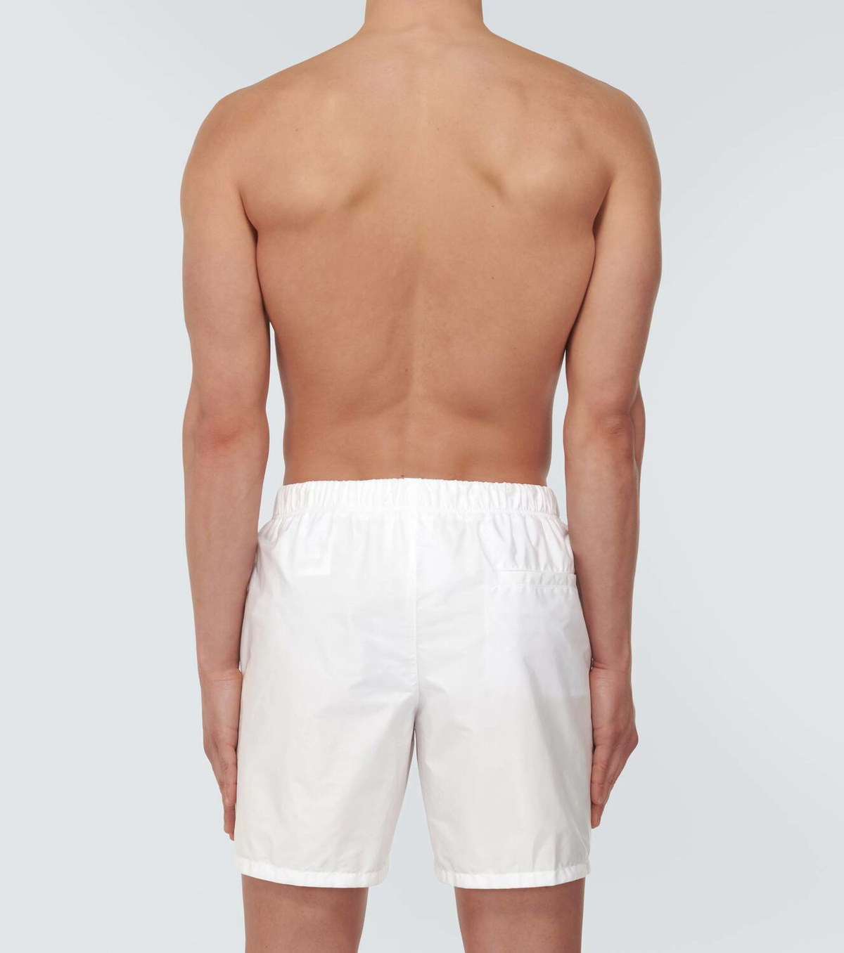 Prada Re-Nylon logo swim trunks