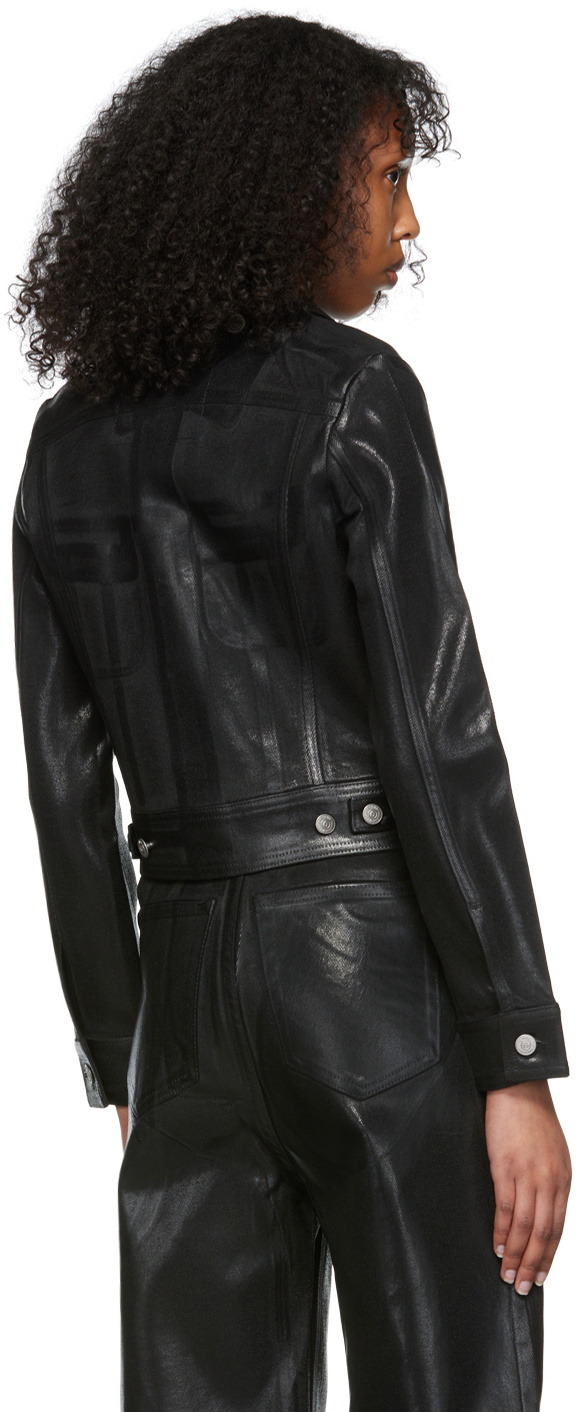 ジャケット MM6 Maison Margiela Black stretch denim jacket MM6 Maison Margiela Black stretch denim jacket for Women