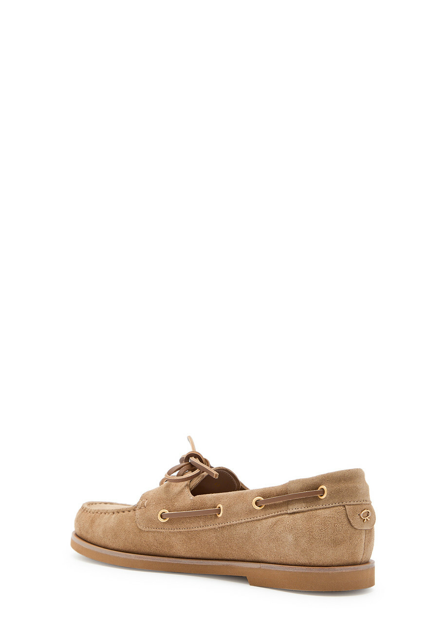 Gianvito Rossi Vande Suede Shoes Camel