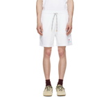 Casablanca White Floral Trim Classic Shorts