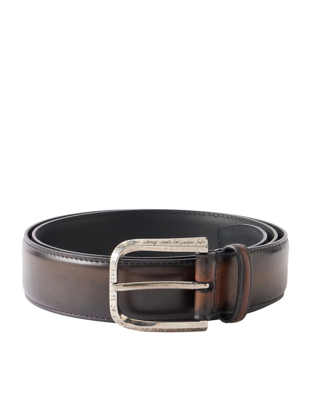Photo: Berluti - Venezia Leather Belt - Brown