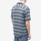 Corridor Men's Acid Plaid Stripe Vacation Shirt in Suess