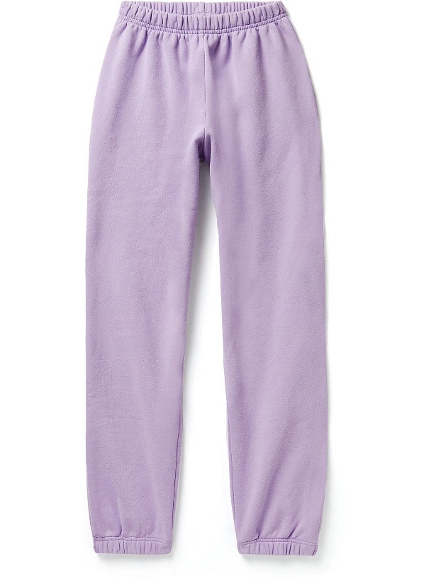 Photo: ERL - Tapered Cotton-Blend Jersey Sweatpants - Purple