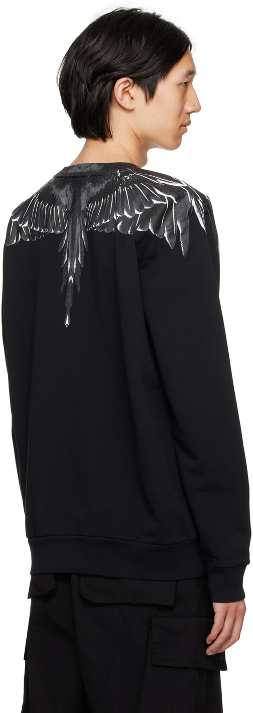 Marcelo Burlon County of Milan Black Printed Sweatshirt