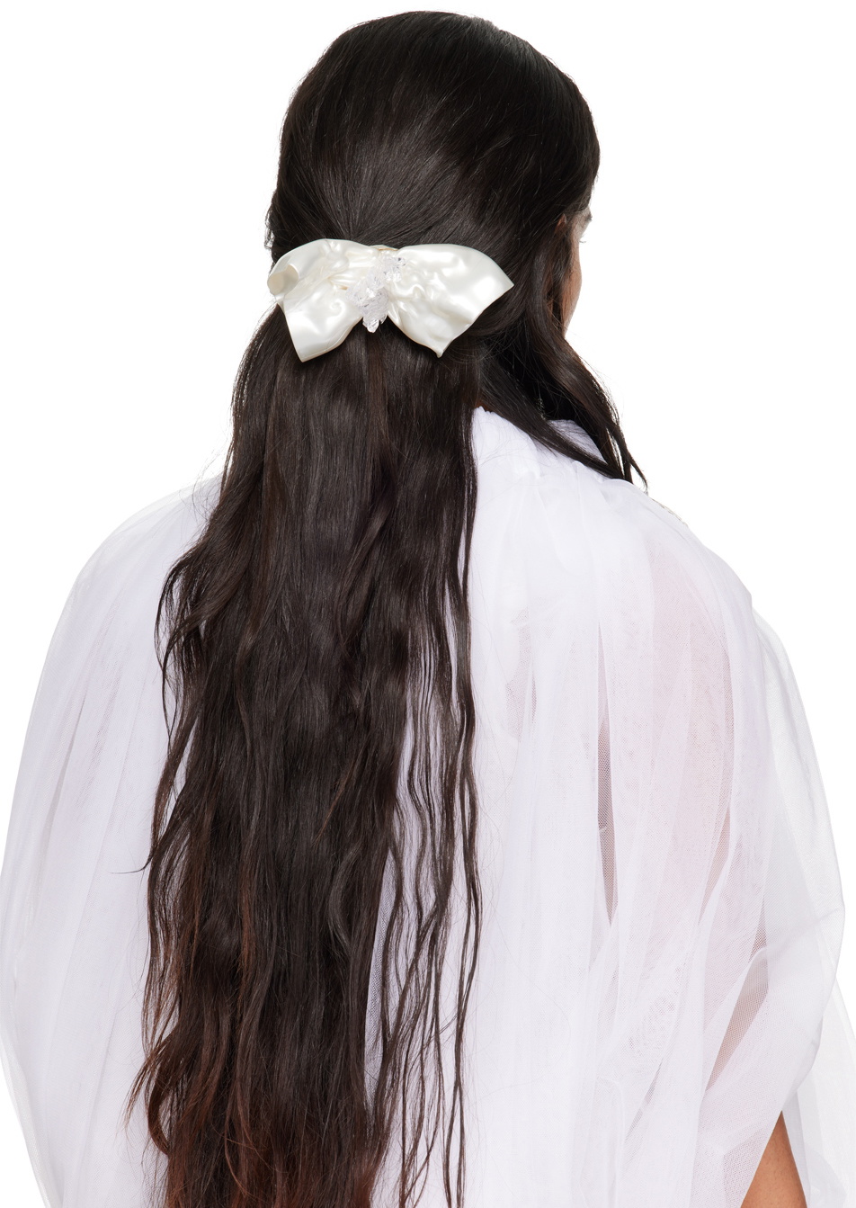 【関税込み】Tetier SSENSE限定 オフホワイト Floral ヘアピン Tetier Bijoux: SSENSE Exclusive Off-White Floral Hair Pin