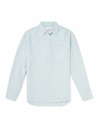 Mr P. - Garment-Dyed Linen Shirt - Blue