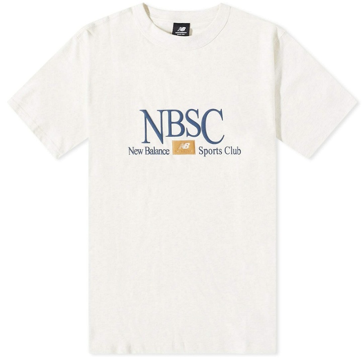 Photo: New Balance Men's Sports Club T-Shirt in Oatmeal Heather