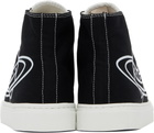 Vivienne Westwood Black High-Top Canvas Plimsoll Sneakers
