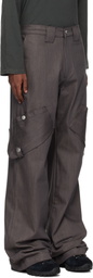 AFFXWRKS Gray Boiler Denim Cargo Pants