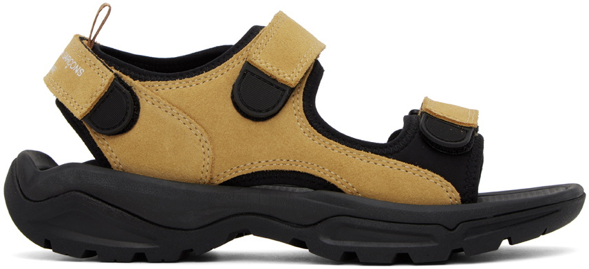 Comme des Garçons Homme Tan Velcro Strap Sandals