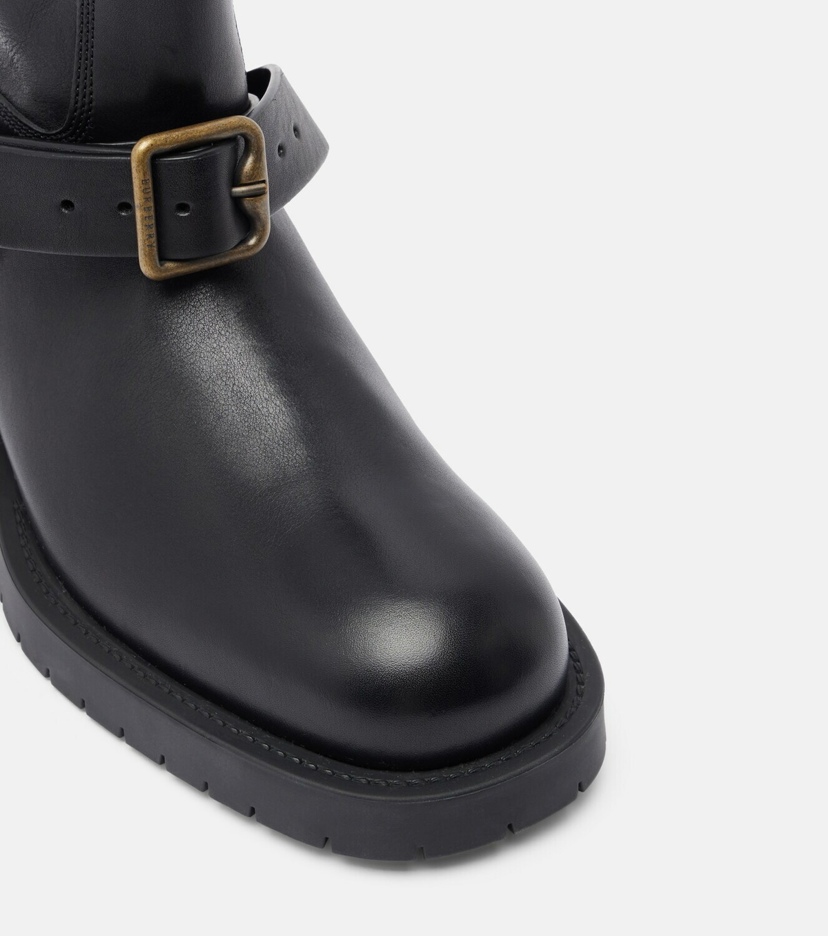 Burberry Soft Saddle leather mid-calf boots