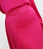 Alex Perry Draped satin maxi skirt