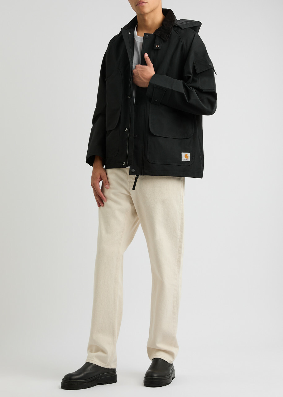 Carhartt ブラックジャケット CLAYTONロゴ Carhartt ブラックジャケット CLAYTONロゴ Carhartt Wip Clayton