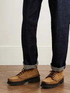 Yuketen - Angler Leather-Trimmed Suede Ankle Boots - Brown