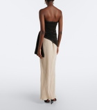 Simkhai Laia plissé bustier dress