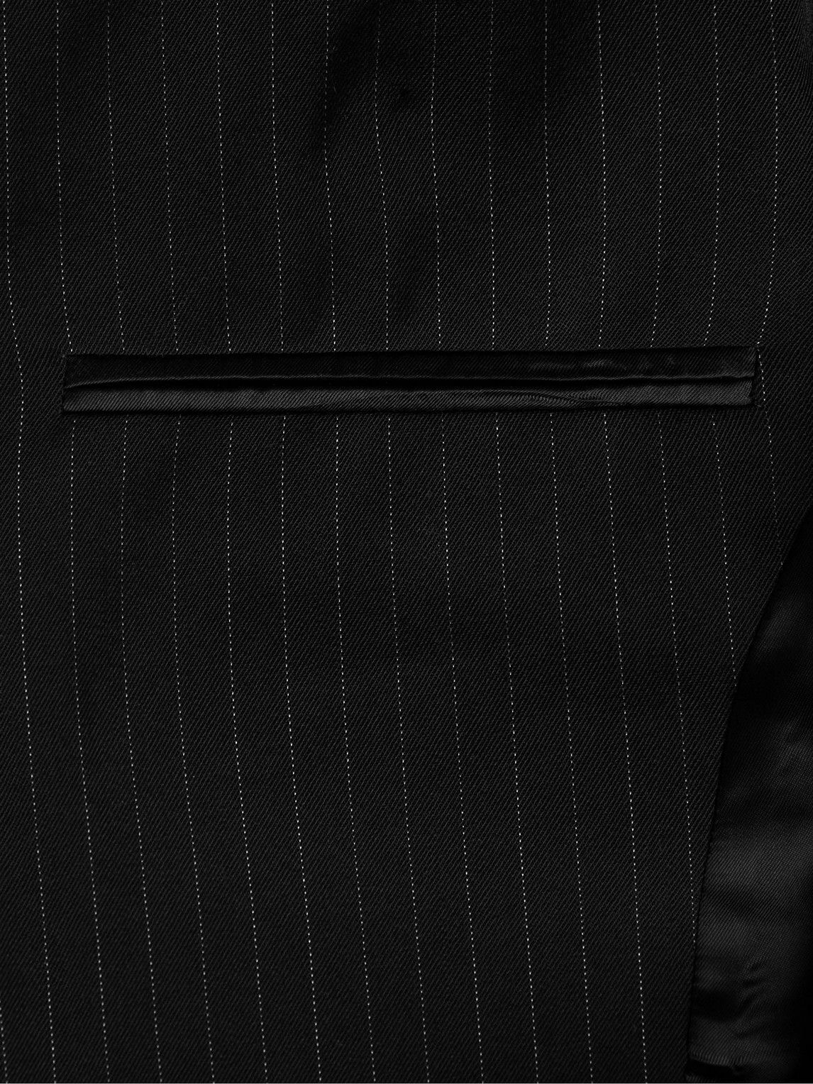 Nili Lotan - Phineas Double-Breasted Pinstriped Twill Blazer - Black