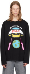 Members of the Rage Black Printed Hero Logo Long Sleeve T-Shirt