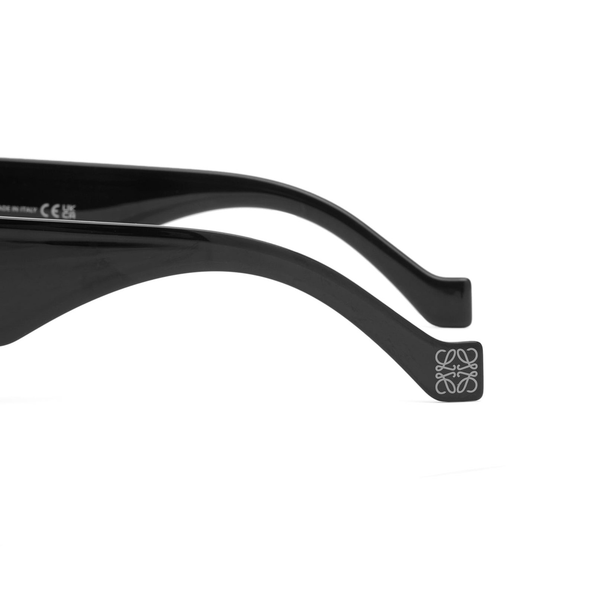 Loewe Eyewear Paula's Ibiza Mask Sunglasses in Black/Silver 