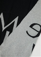 Logo Print Reversible Blanket in Black