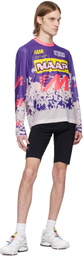 MAAP Purple Bleach Design Werks Edition LS Mesh T-shirt
